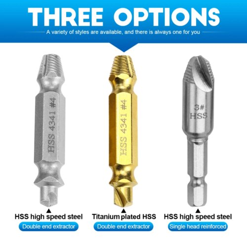 premium damaged screw extractor set for effective removal of broken bolts and studs - Image 6