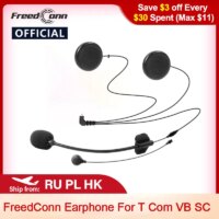 motorcycle intercom earphone compatible with t-com vb sc helmet bluetooth headset accessories free shipping