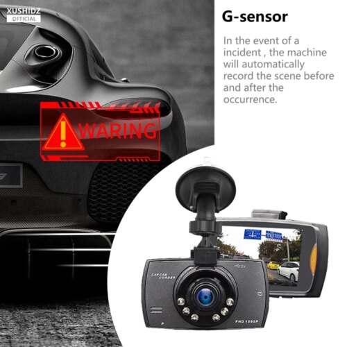 1080p night vision dash camera for vehicles with loop recording and audio features - Image 3