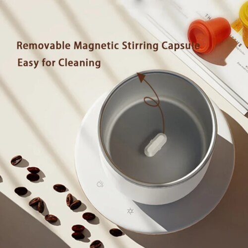 automatic magnetic stirring mug and coffee cup warmer for perfect beverages at home or office - Image 6