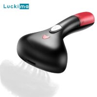 portable handheld garment steamer for travel efficient 1500w powerful fabric cleaner in black or blue
