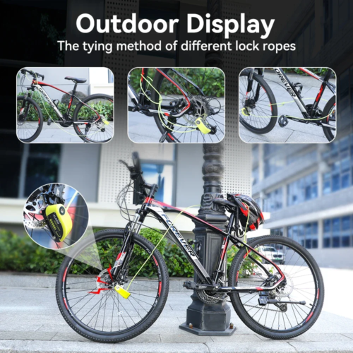 waterproof motorcycle alarm disc brake lock with 110db anti theft protection for scooters and bikes - Image 6