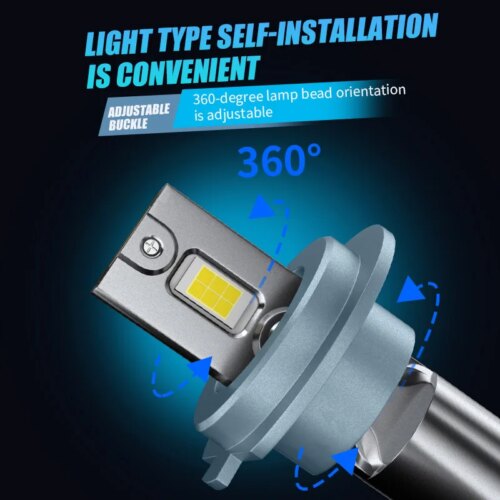 24v 130w high brightness led truck headlight h7 h4 compatible with universal models - Image 3