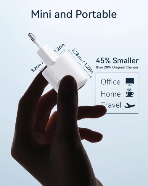 20w mini usb type c fast charger for iphone samsung xiaomi quick charge compatible power adapter - Image 5