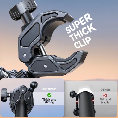 360 degree motorcycle phone holder shockproof bike mount for 4.7 to 7 inch phones - Image 6