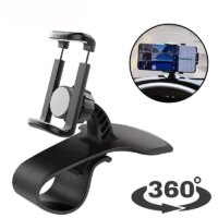 universal car mobile phone holder easy clip mount for gps navigation and dashboard use