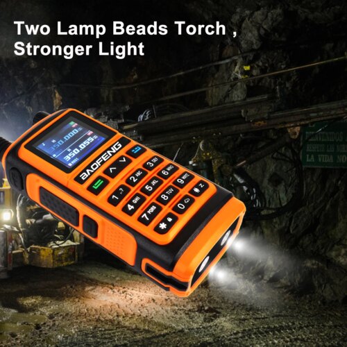 long range waterproof gps walkie talkie portable two way radio with flashlight and 999 channels - Image 4