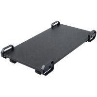 mobile cpu stand with locking caster wheels for desktop towers adjustable durable design