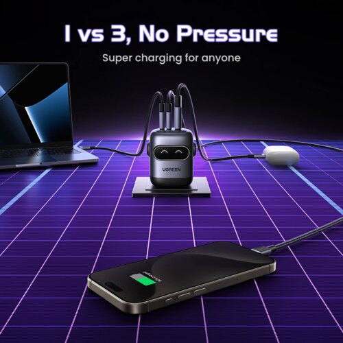 powerful gaN fast charger 65W for iphone macbook tablets with intelligent charging technology - Image 3