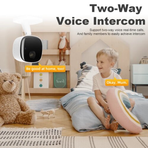high definition 3mp wifi hd baby monitor indoor security camera with two way audio and night vision - Image 5
