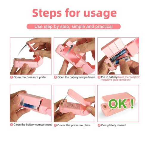 portable mini heat bag sealing machine for food storage eco-friendly kitchen accessory in various colors - Image 5