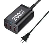 high-speed 200w 6-port usb c power adapter for samsung galaxy s23 s22 s21 charging
