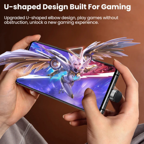 180 degree elbow type c fast charging cable for mobile gaming iphone and android 1.8m 1.2m - Image 6