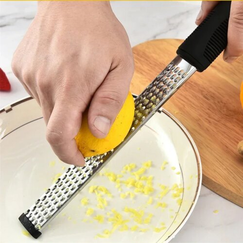 durable stainless steel cheese grater versatile kitchen gadget for slicing zesting and chopping fruits and veggies - Image 3