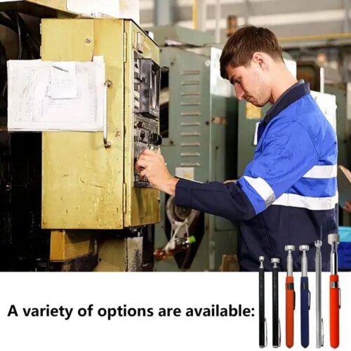 telescopic magnetic pickup tool lightweight stainless steel suction rod for vehicle inspections and repairs - Image 5