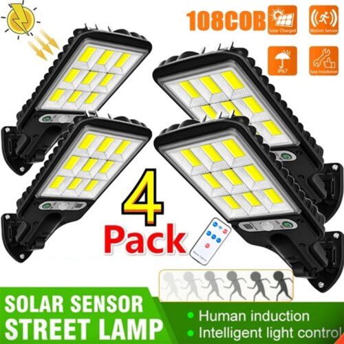energy efficient solar street light with motion sensor waterproof design for garden and yard use