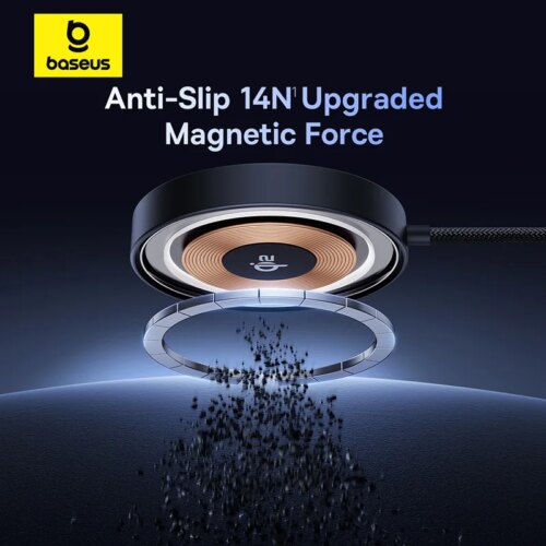 magnetic wireless charger 15w fast charging with built-in stand for iphone 16 15 14 13 pro max - Image 6