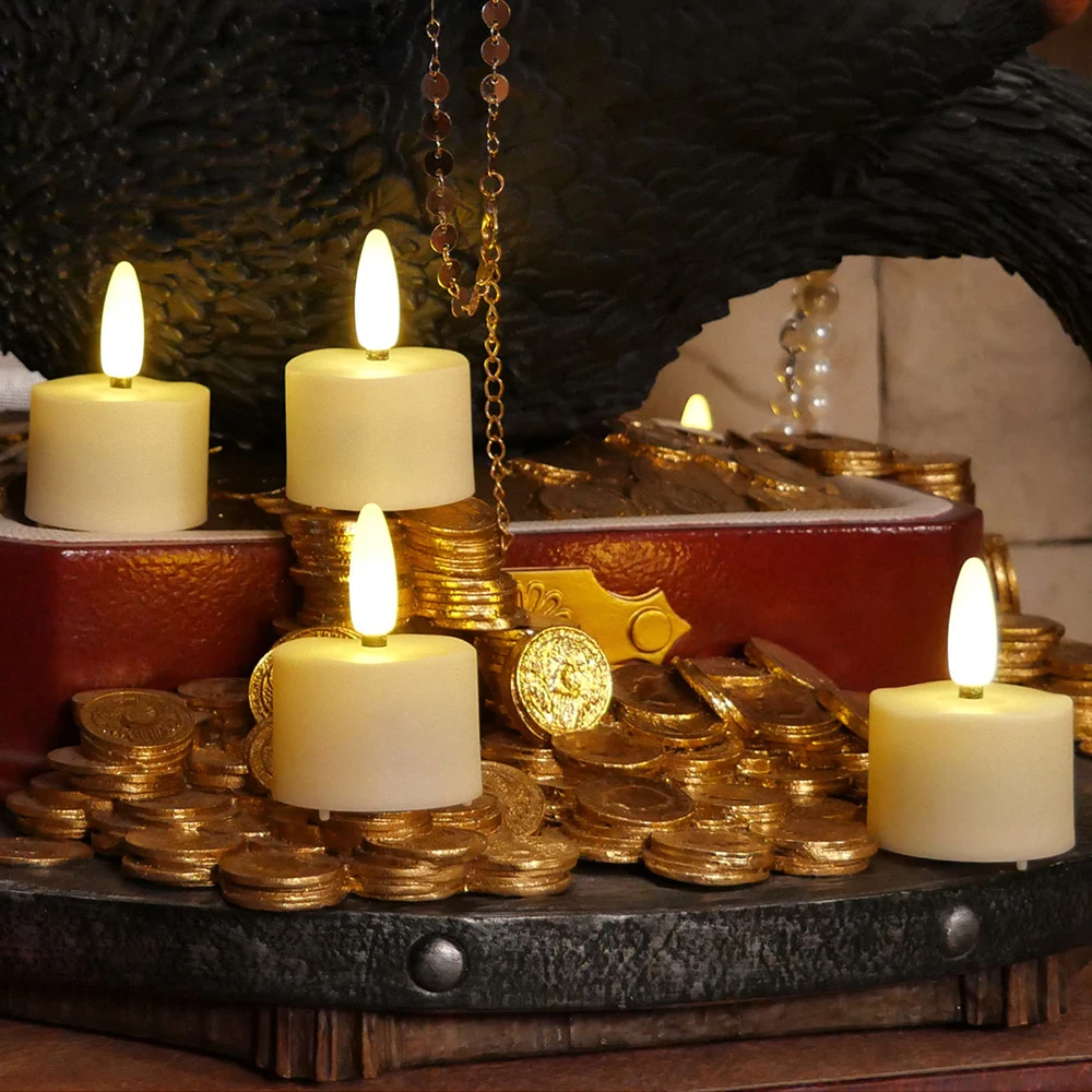 rechargeable led candle lights with remote flickering flames for home and holiday decor - Image 4