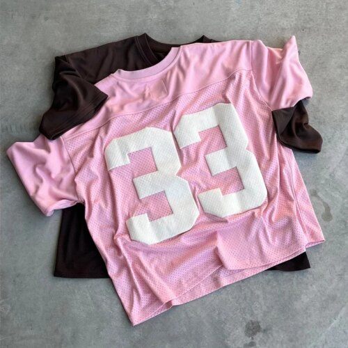 y2k retro oversized quick dry breathable mesh t-shirt for men and women street sports wear - Image 3