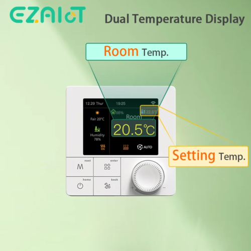 smart floor heating thermostat with wifi control for electric and water boilers - Image 4