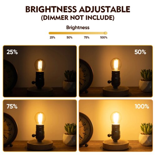 vintage dimmable edison led globe bulb warm white light 4w 6w perfect for pendant lighting - Image 4