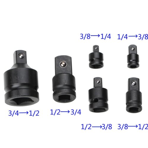 versatile socket converter adaptor reducer set for car bicycle repair tools 6pcs options available - Image 3
