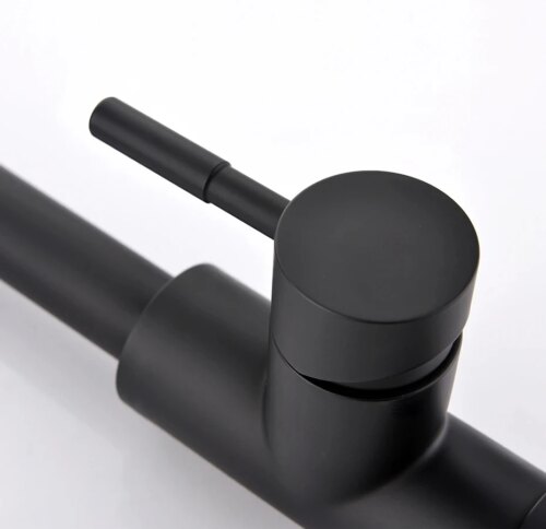 sleek silver pull out kitchen faucet single hole basin tap for modern bathroom sinks - Image 7