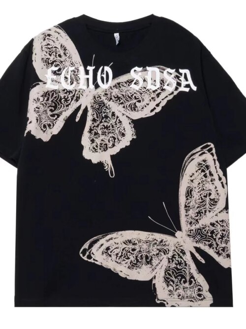 stylish y2k summer t shirt for men oversized vintage streetwear breathable short sleeve tee - Image 5