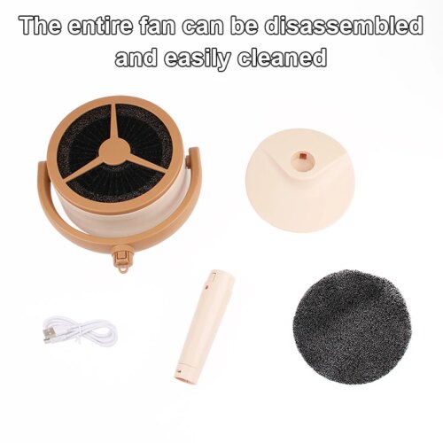 portable rechargeable wireless hot pot barbecue smoke extractor fan for clean air anytime - Image 6