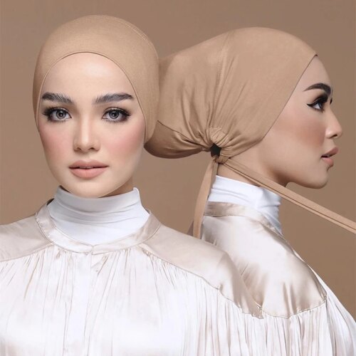 soft modal hijab turban hat for women stylish inner cap all season headwraps available in vibrant colors - Image 3