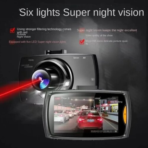 1080p night vision dash camera for vehicles with loop recording and audio features - Image 4