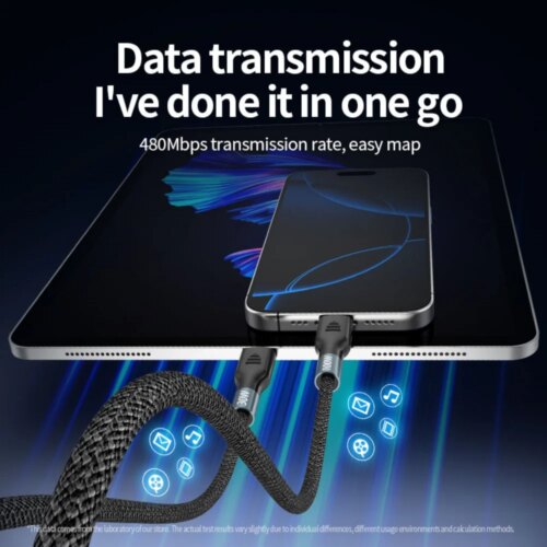 2 in 3 usb type c fast charging cable 100w charger for phones laptops and apple watch - Image 6