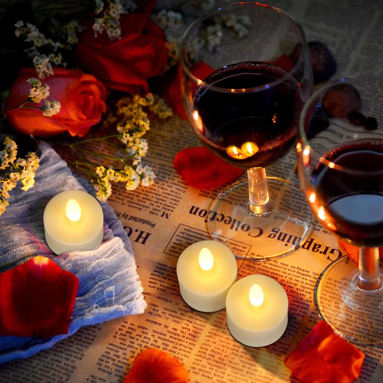 rechargeable led candle lights with remote flickering flames for home and holiday decor - Image 6