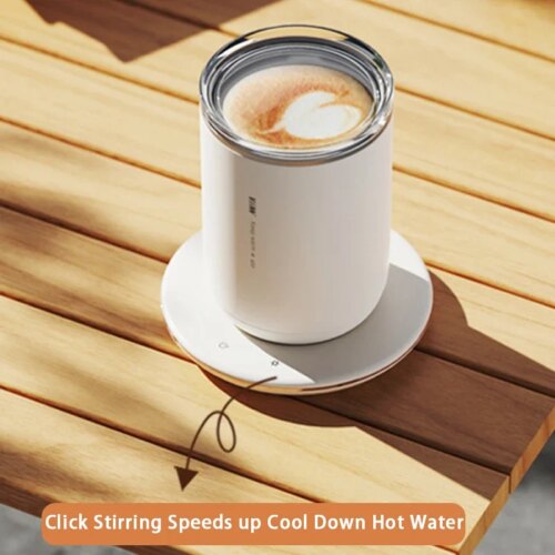 automatic magnetic stirring mug and coffee cup warmer for perfect beverages at home or office - Image 5